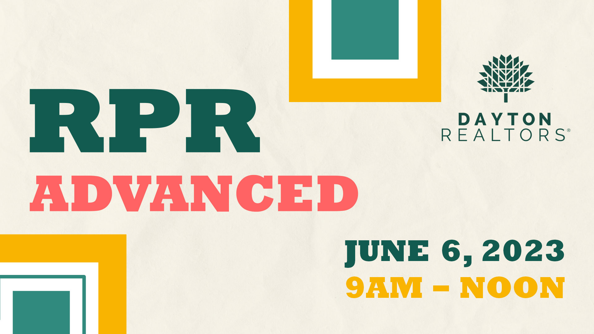 RPR Advanced, June 6