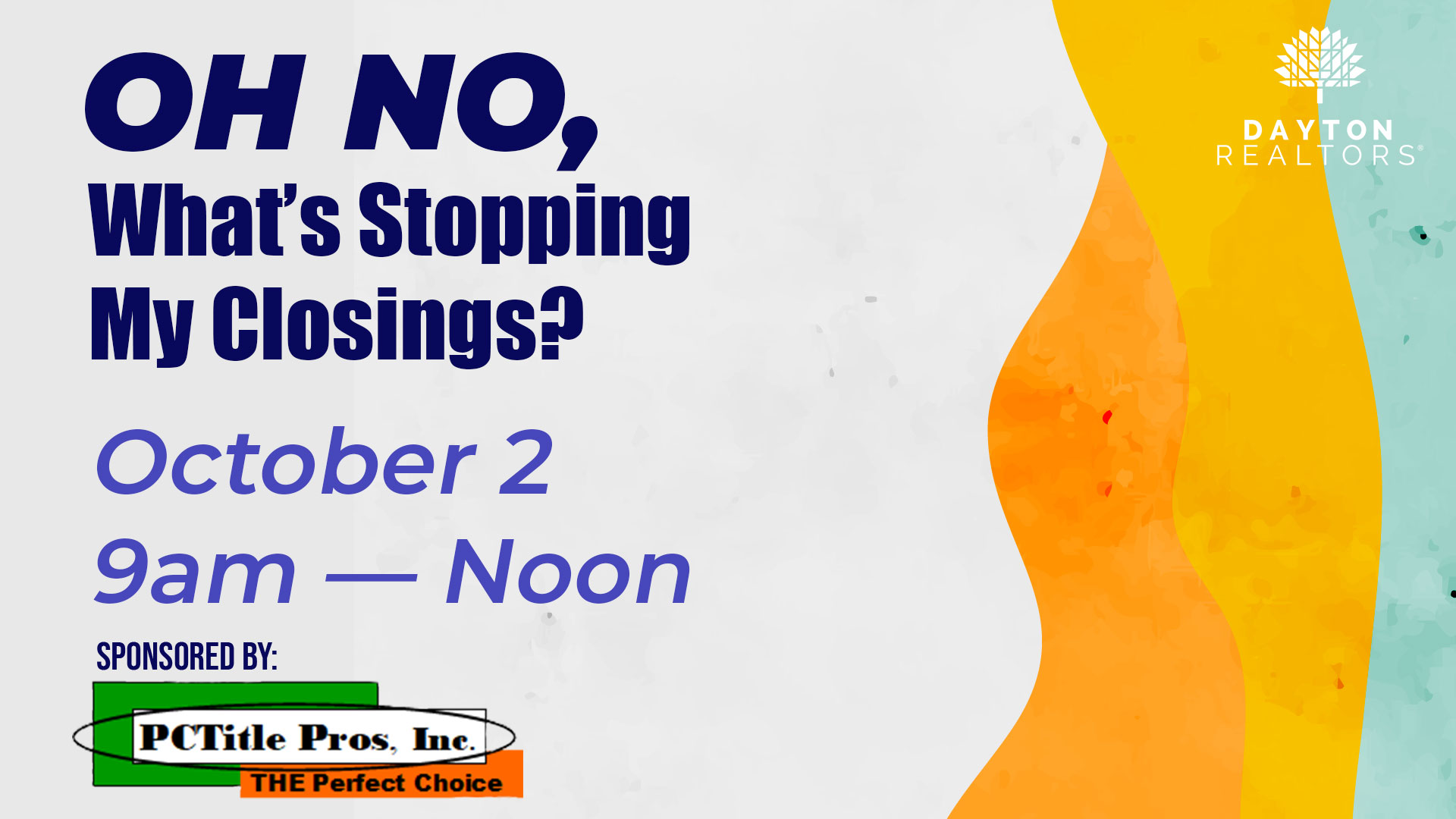 Oh No, What's Stopping My Closing
